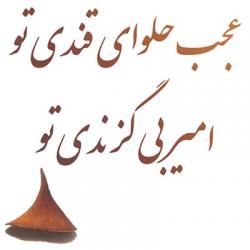 استیکر خط  شعر فارسی
