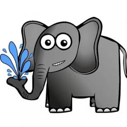 استیکر فیل کارتونی